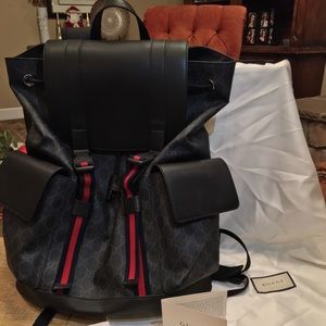 Authentic Gucci leather backpack
